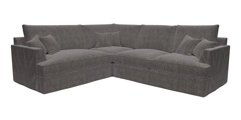 Slingsby Medium Fitted Cover Corner Unit RHF in Two Tone Plain Biscuit