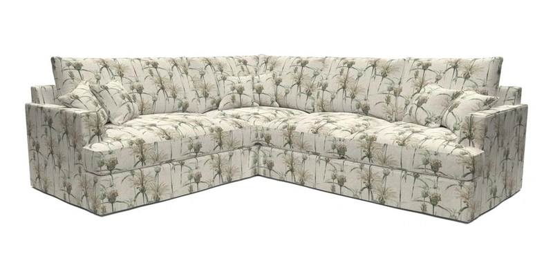Slingsby Medium Fitted Cover Corner Unit RHF in Two Tone Plain Biscuit
