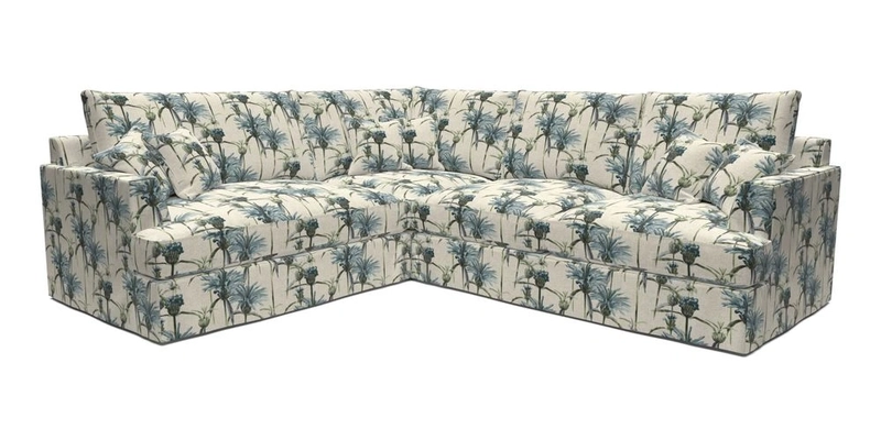 Slingsby Medium Fitted Cover Corner Unit RHF in Two Tone Plain Biscuit