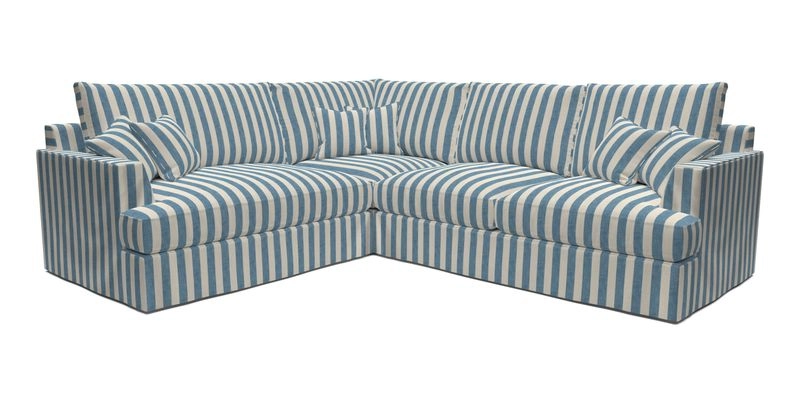 Slingsby Medium Fitted Cover Corner Unit RHF in Two Tone Plain Biscuit