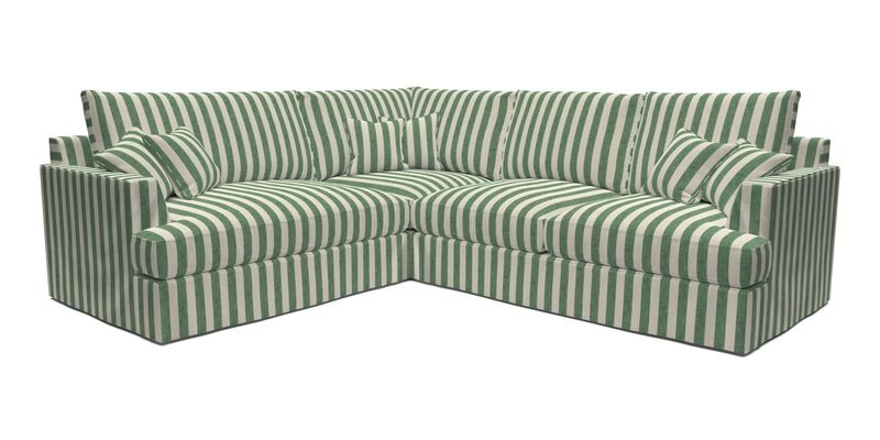 Slingsby Medium Fitted Cover Corner Unit RHF in Two Tone Plain Biscuit