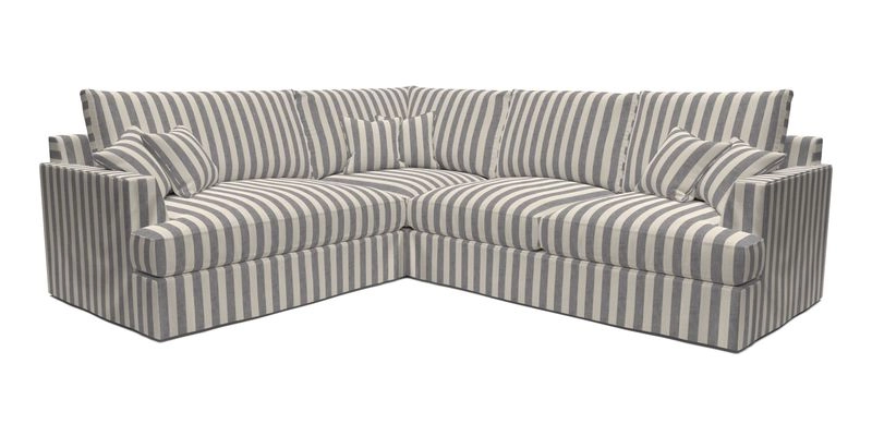 Slingsby Medium Fitted Cover Corner Unit RHF in Two Tone Plain Biscuit