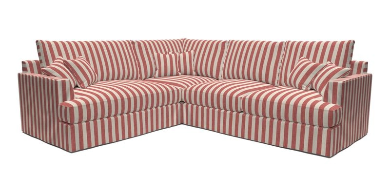 Slingsby Medium Fitted Cover Corner Unit RHF in Two Tone Plain Biscuit