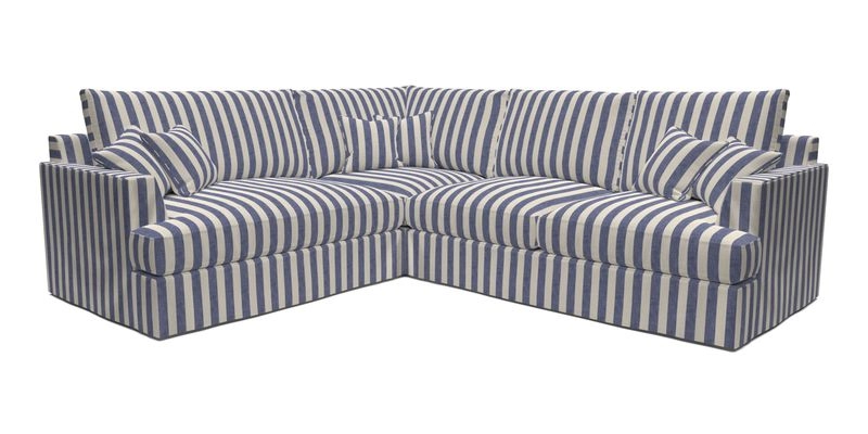 Slingsby Medium Fitted Cover Corner Unit RHF in Two Tone Plain Biscuit