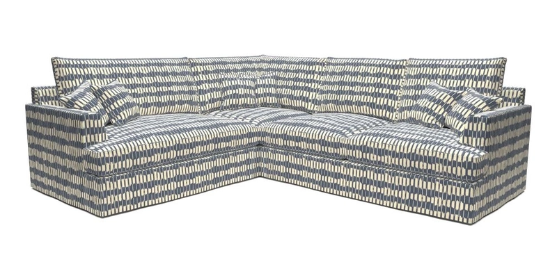 Slingsby Medium Fitted Cover Corner Unit RHF in Two Tone Plain Biscuit