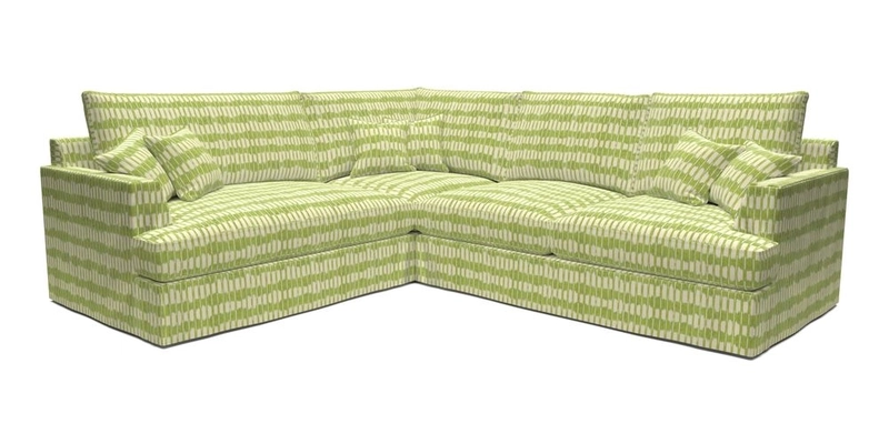 Slingsby Medium Fitted Cover Corner Unit RHF in Two Tone Plain Biscuit