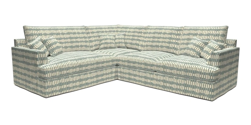 Slingsby Medium Fitted Cover Corner Unit RHF in Two Tone Plain Biscuit