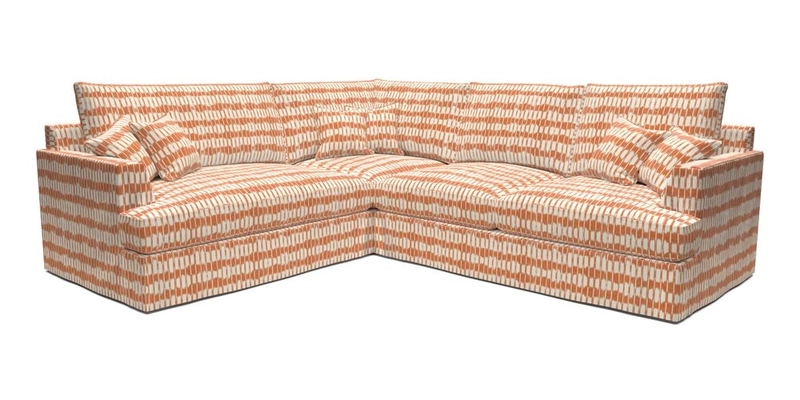 Slingsby Medium Fitted Cover Corner Unit RHF in Two Tone Plain Biscuit