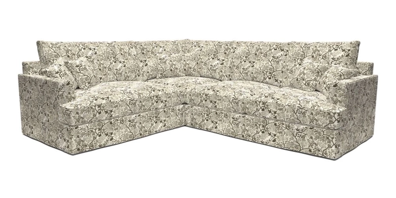 Slingsby Medium Fitted Cover Corner Unit RHF in Two Tone Plain Biscuit