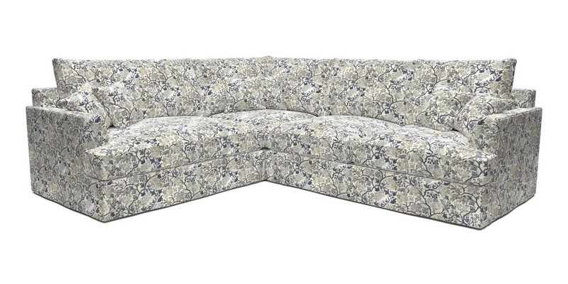 Slingsby Medium Fitted Cover Corner Unit RHF in Two Tone Plain Biscuit