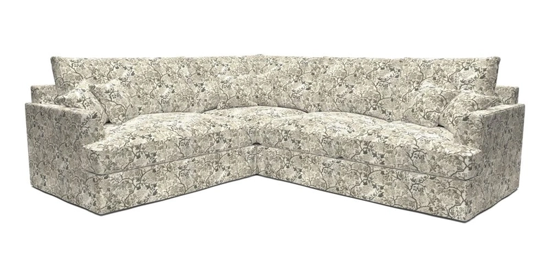 Slingsby Medium Fitted Cover Corner Unit RHF in Two Tone Plain Biscuit