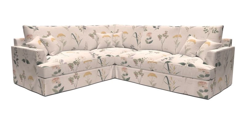 Slingsby Medium Fitted Cover Corner Unit RHF in Two Tone Plain Biscuit