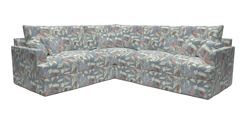 Slingsby Medium Fitted Cover Corner Unit RHF in Two Tone Plain Biscuit