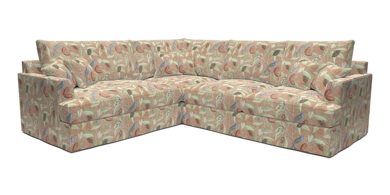 Slingsby Medium Fitted Cover Corner Unit RHF in Two Tone Plain Biscuit