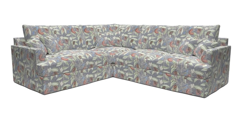 Slingsby Medium Fitted Cover Corner Unit RHF in Two Tone Plain Biscuit