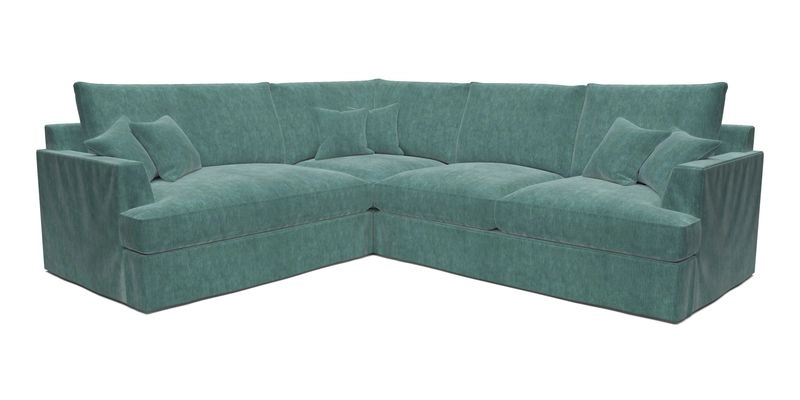 Slingsby Medium Fitted Cover Corner Unit RHF in Two Tone Plain Biscuit