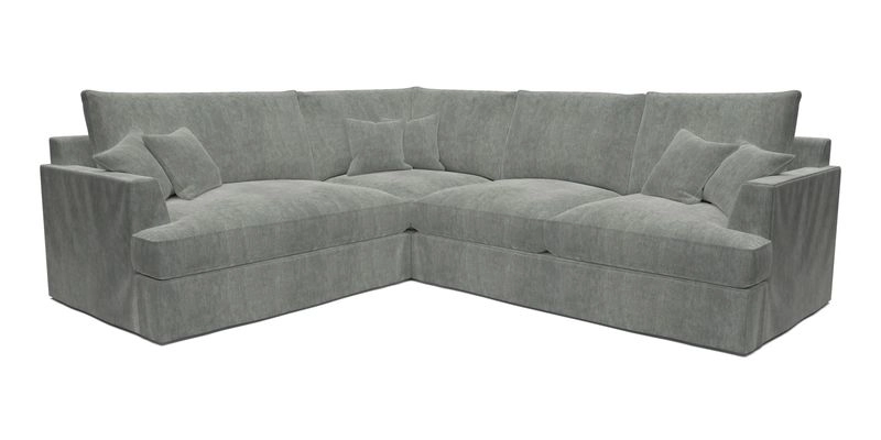 Slingsby Medium Fitted Cover Corner Unit RHF in Two Tone Plain Biscuit
