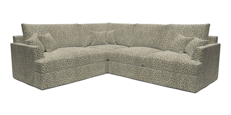 Slingsby Medium Fitted Cover Corner Unit RHF in Two Tone Plain Biscuit