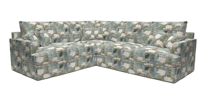 Slingsby Medium Fitted Cover Corner Unit RHF in Two Tone Plain Biscuit