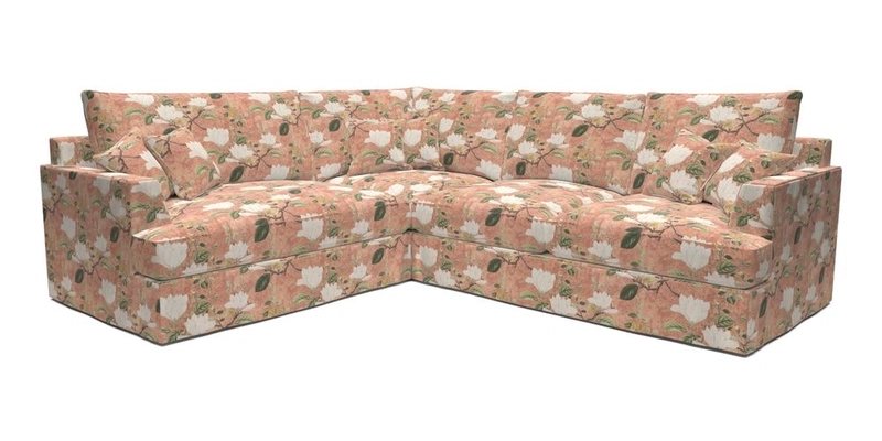 Slingsby Medium Fitted Cover Corner Unit RHF in Two Tone Plain Biscuit