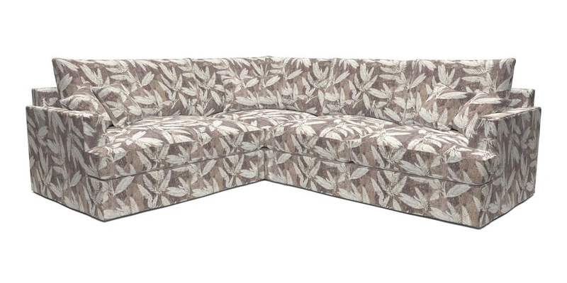 Slingsby Medium Fitted Cover Corner Unit RHF in Two Tone Plain Biscuit