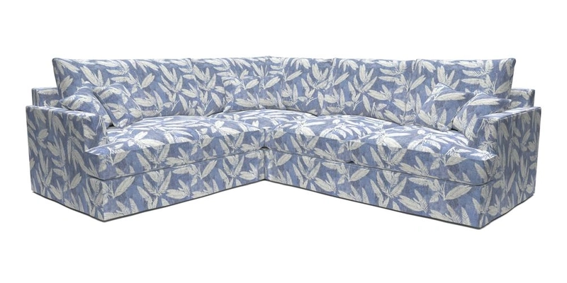 Slingsby Medium Fitted Cover Corner Unit RHF in Two Tone Plain Biscuit