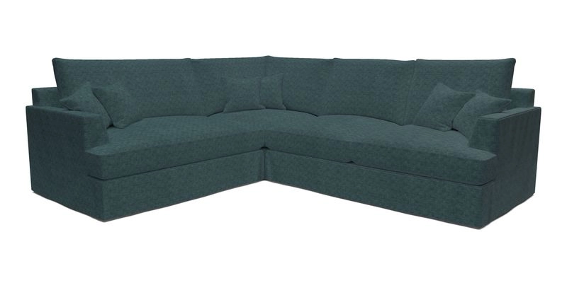Slingsby Medium Fitted Cover Corner Unit RHF in Two Tone Plain Biscuit