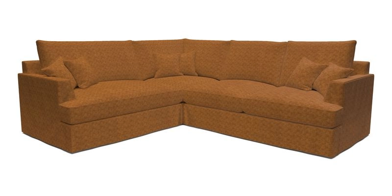 Slingsby Medium Fitted Cover Corner Unit RHF in Two Tone Plain Biscuit