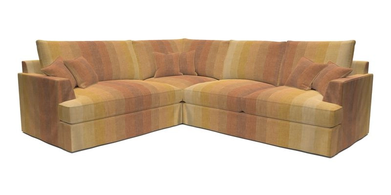 Slingsby Medium Fitted Cover Corner Unit RHF in Two Tone Plain Biscuit