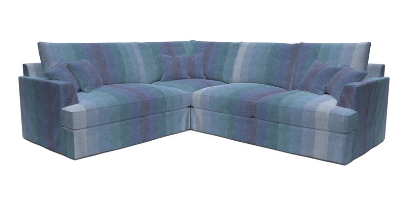 Slingsby Medium Fitted Cover Corner Unit RHF in Two Tone Plain Biscuit