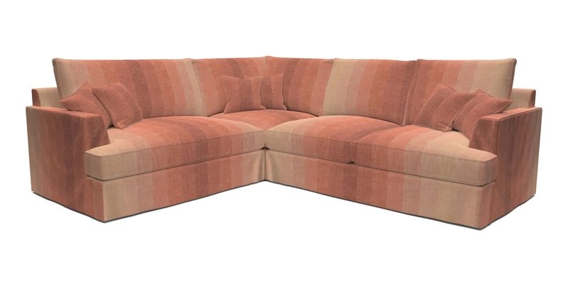 Slingsby Medium Fitted Cover Corner Unit RHF in Two Tone Plain Biscuit