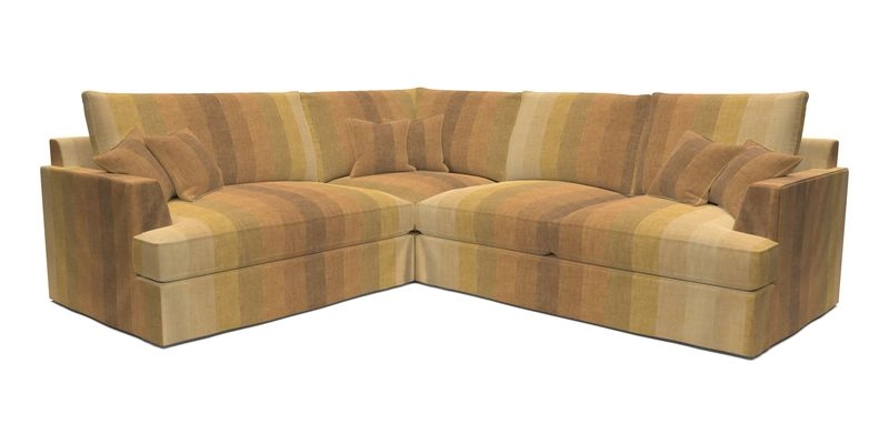 Slingsby Medium Fitted Cover Corner Unit RHF in Two Tone Plain Biscuit