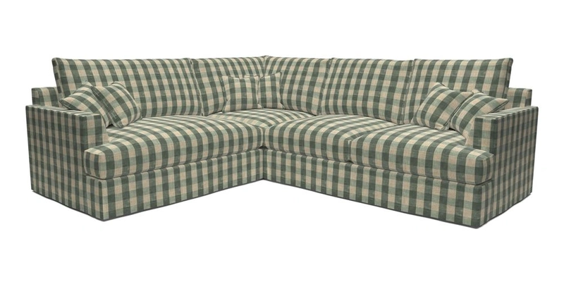 Slingsby Medium Fitted Cover Corner Unit RHF in Two Tone Plain Biscuit