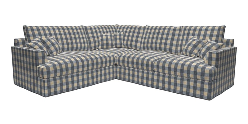 Slingsby Medium Fitted Cover Corner Unit RHF in Two Tone Plain Biscuit