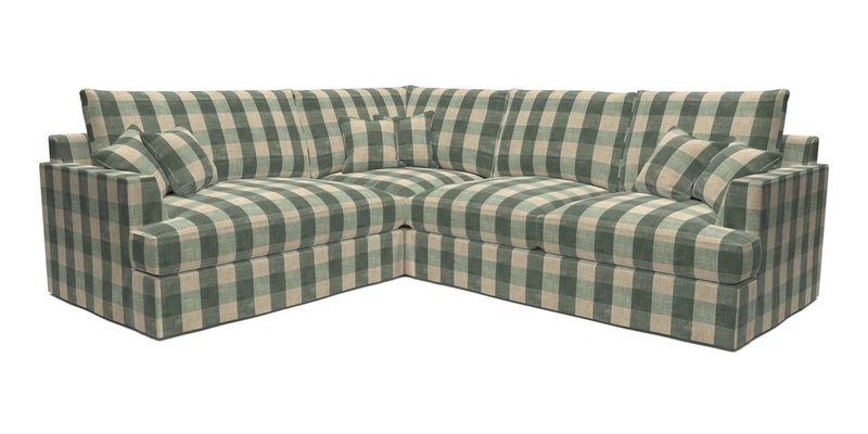 Slingsby Medium Fitted Cover Corner Unit RHF in Two Tone Plain Biscuit