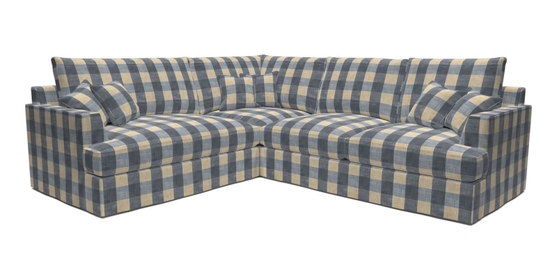 Slingsby Medium Fitted Cover Corner Unit RHF in Two Tone Plain Biscuit