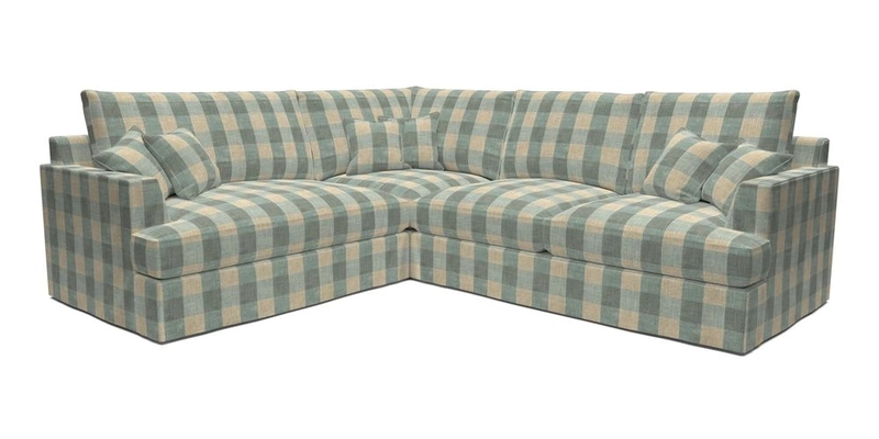 Slingsby Medium Fitted Cover Corner Unit RHF in Two Tone Plain Biscuit