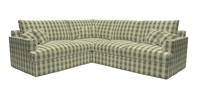 Slingsby Medium Fitted Cover Corner Unit RHF in Two Tone Plain Biscuit