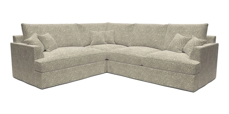 Slingsby Medium Fitted Cover Corner Unit RHF in Two Tone Plain Biscuit