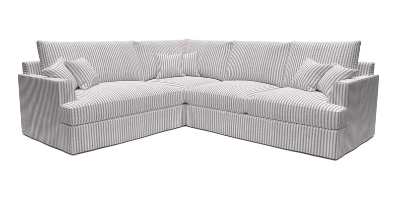 Slingsby Medium Fitted Cover Corner Unit RHF in Two Tone Plain Biscuit