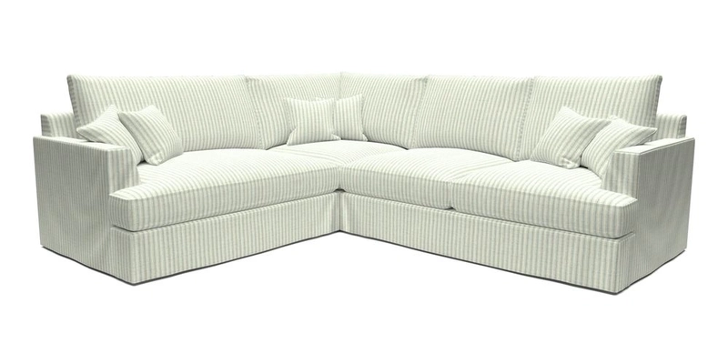 Slingsby Medium Fitted Cover Corner Unit RHF in Two Tone Plain Biscuit