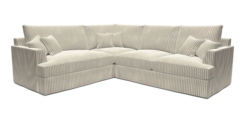 Slingsby Medium Fitted Cover Corner Unit RHF in Two Tone Plain Biscuit