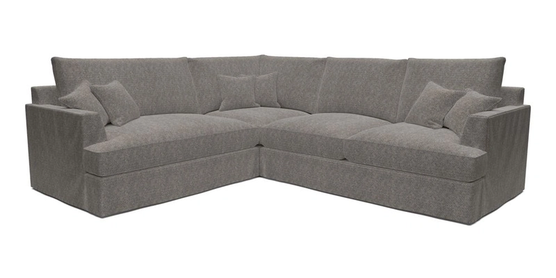 Slingsby Medium Fitted Cover Corner Unit RHF in Two Tone Plain Biscuit