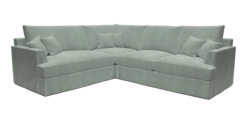 Slingsby Medium Fitted Cover Corner Unit RHF in Two Tone Plain Biscuit