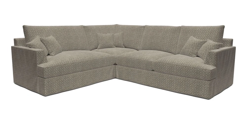 Slingsby Medium Fitted Cover Corner Unit RHF in Two Tone Plain Biscuit