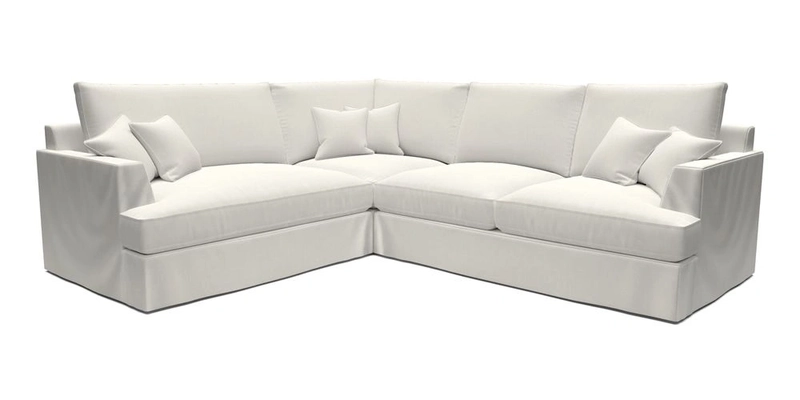 Slingsby Medium Fitted Cover Corner Unit RHF in Two Tone Plain Biscuit