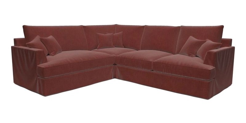 Slingsby Medium Fitted Cover Corner Unit RHF in Two Tone Plain Biscuit