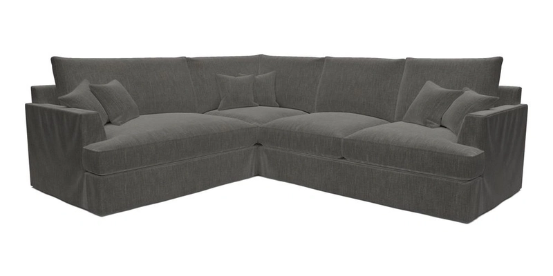 Slingsby Medium Fitted Cover Corner Unit RHF in Two Tone Plain Biscuit