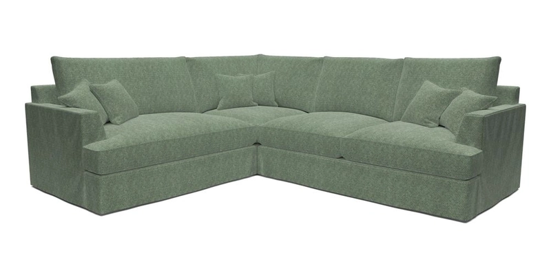 Slingsby Medium Fitted Cover Corner Unit RHF in Two Tone Plain Biscuit