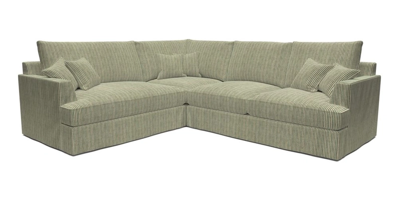 Slingsby Medium Fitted Cover Corner Unit RHF in Two Tone Plain Biscuit